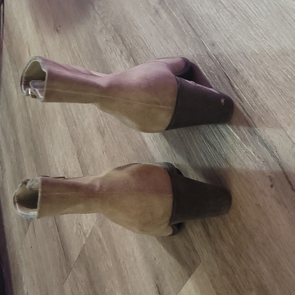 Nine west light beige high heel low boots - Picture 3 of 5